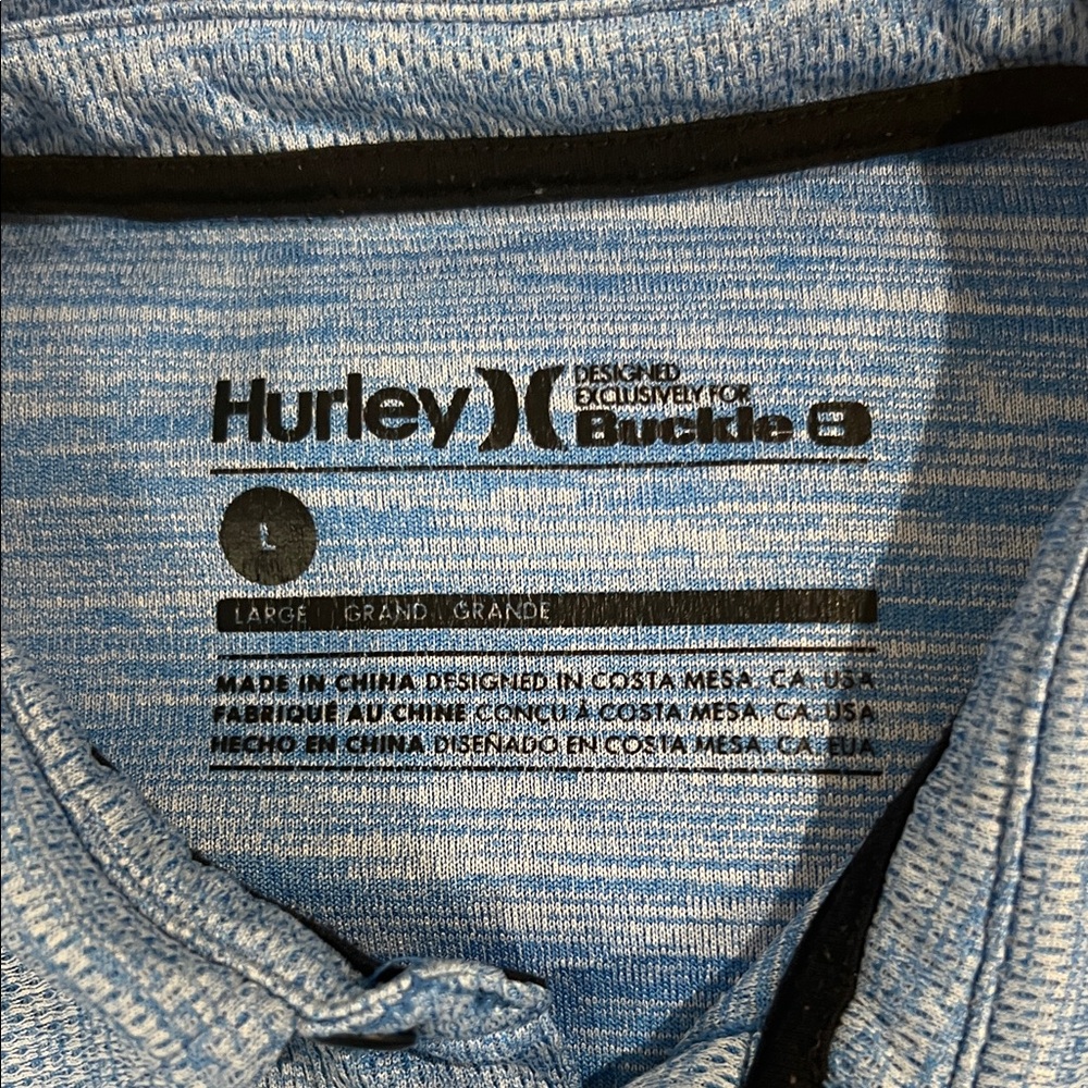 Hurley Men's Blue Polo Shirt - Picture 2 of 7